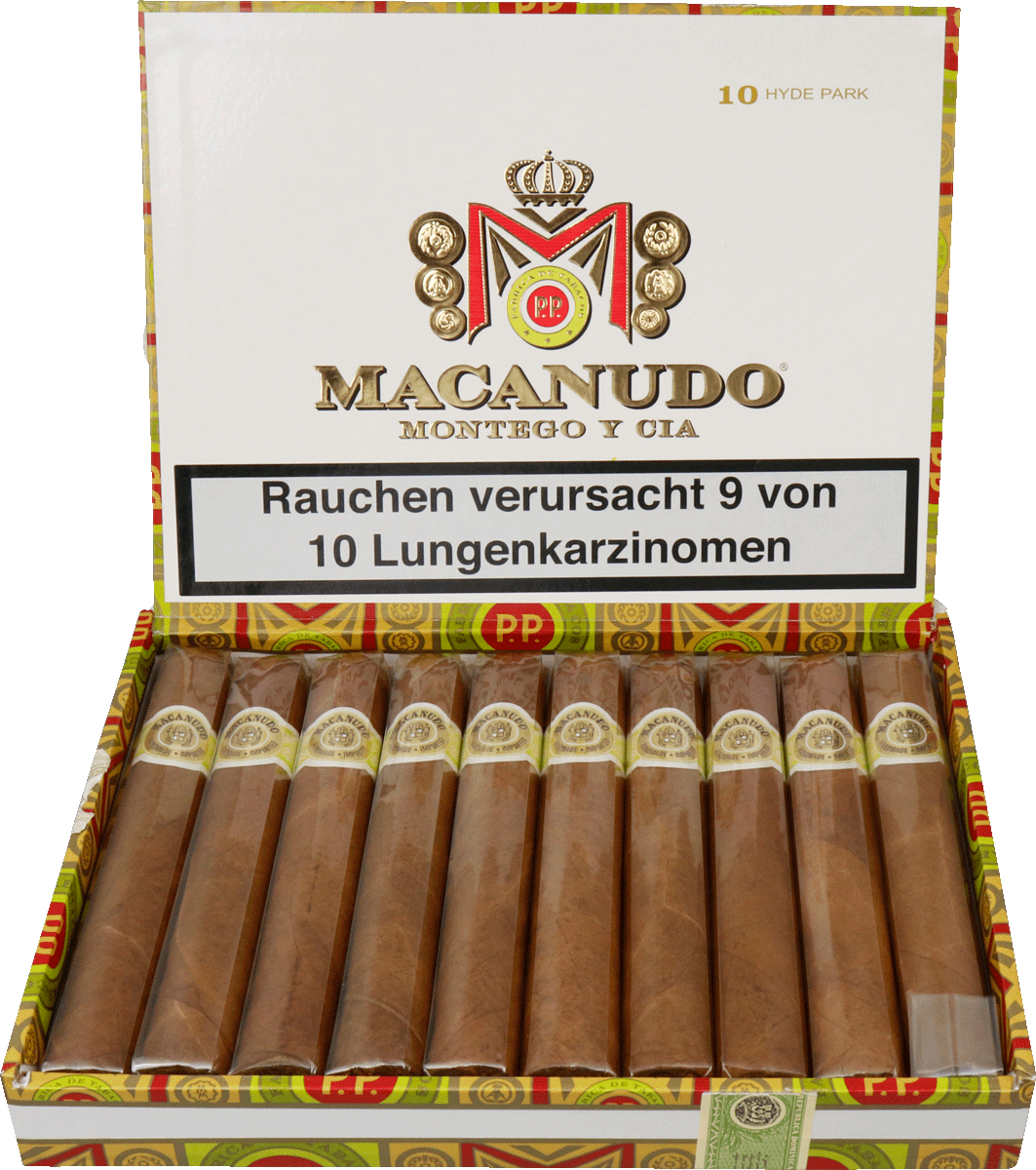 Macanudo Connecticut Hyde Park - Kiste vorne geöffnet