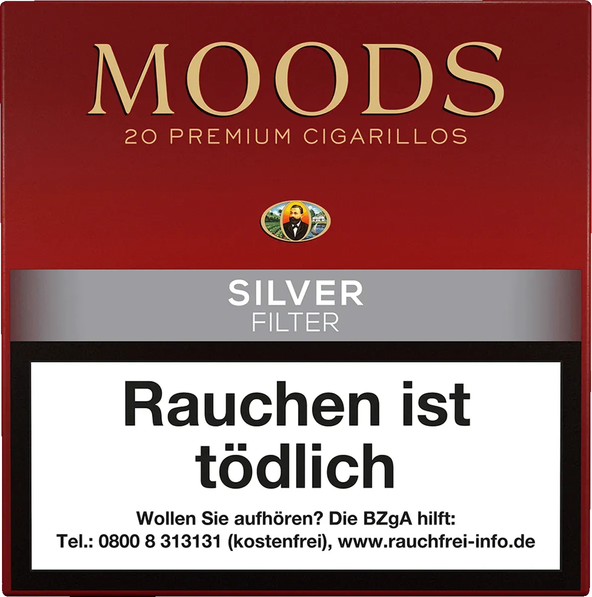 MOODS Silver Filter Schachtel Vorderseite