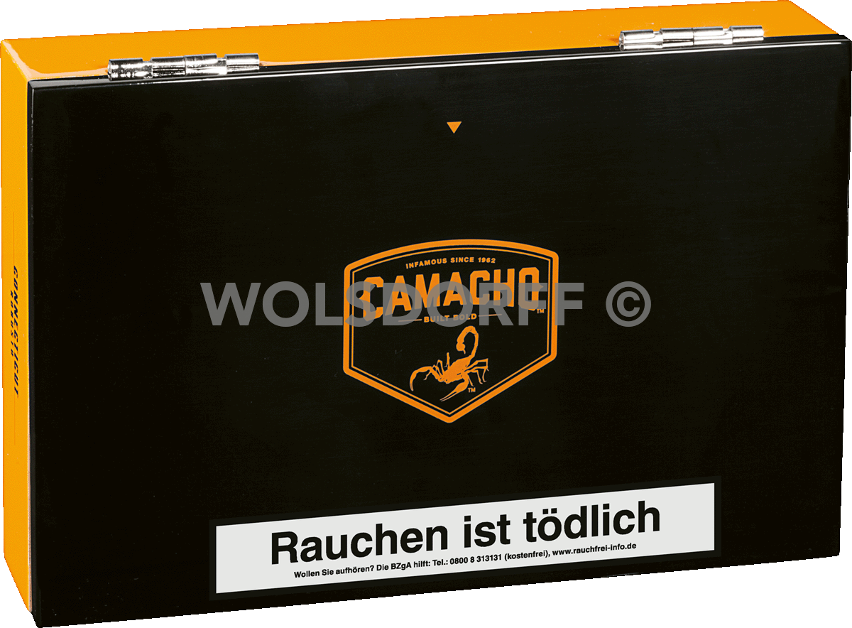 Camacho Connecticut Robusto - Kiste vorne geschlossen