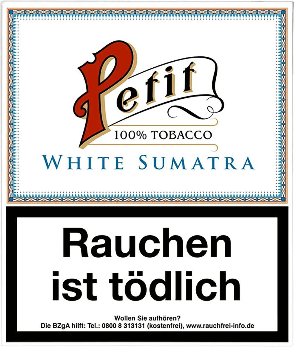 Nobel Petit White Sumatra Schachtel Vorderseite