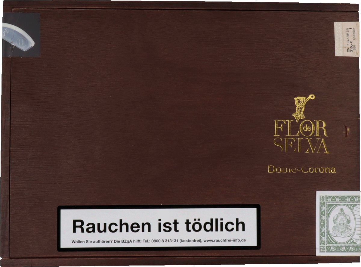 Flor de Selva Doble Corona - Kiste vorne geschlossen