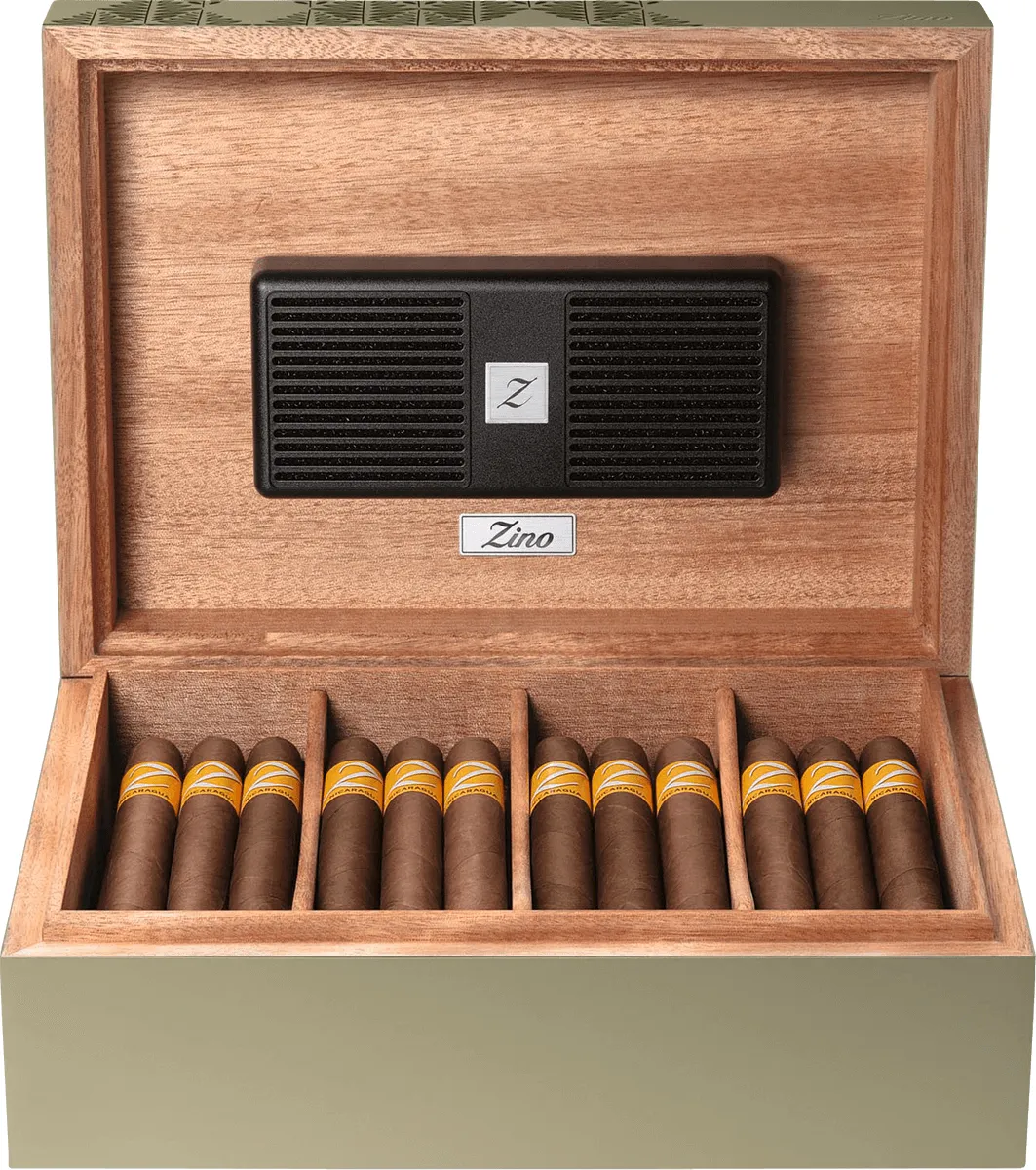 Zino Z-Collection Green Humidor Z60 offen von vorne 2