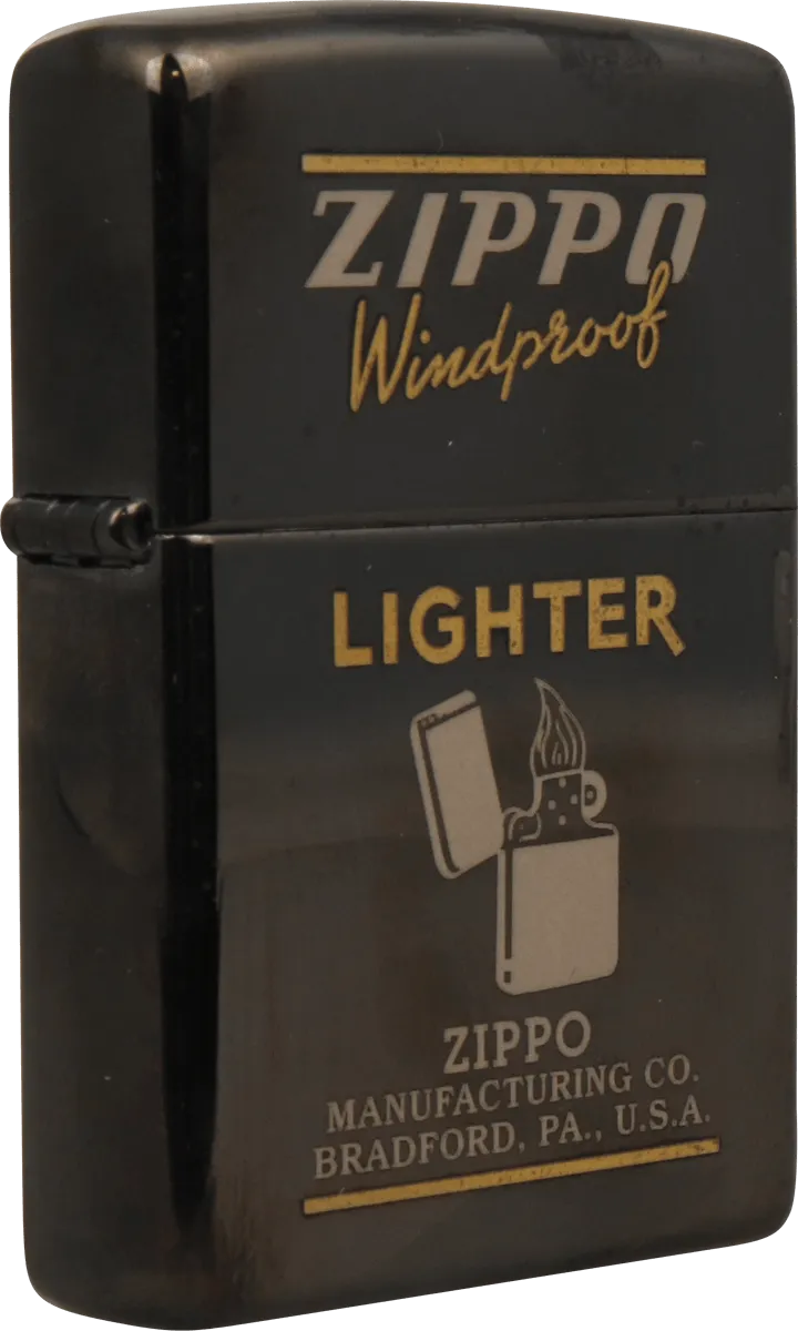 Zippo Ebony seitlich