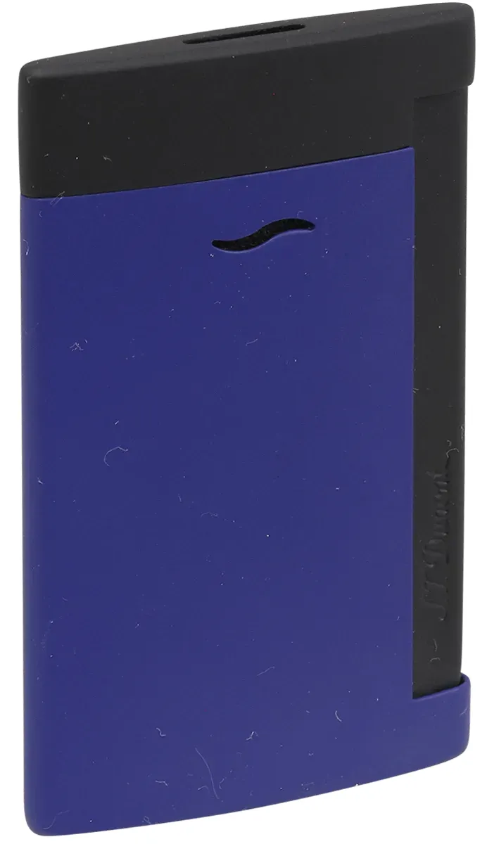 Dupont Feuerzeug Slim 7 Black Ocean Frontansicht