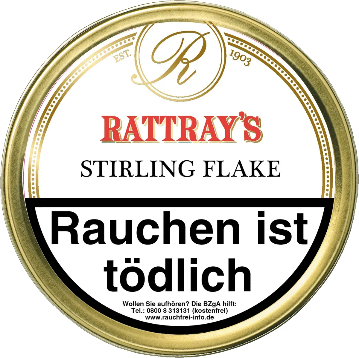 Rattrays Stirling Flake Dose Vorderseite