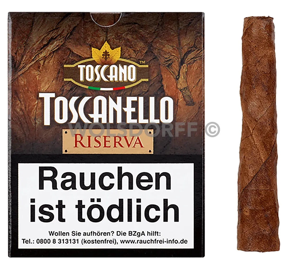 Toscano Toscanello Riserva Schachtel mit Inhalt