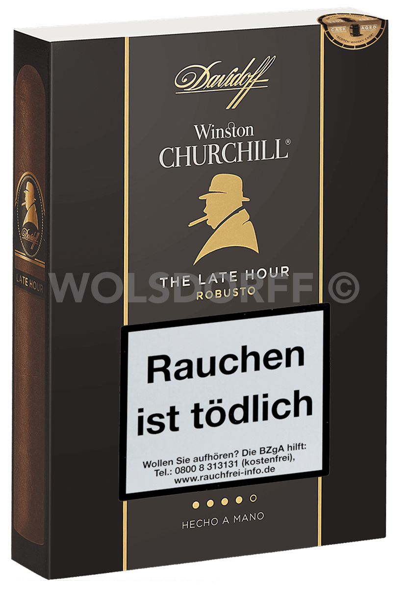 Davidoff Winston Churchill - Pappetui vorne geschlossen