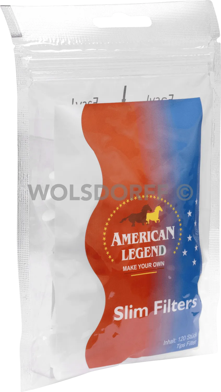 American Legend Slim Filter Einzelpackung seitlich