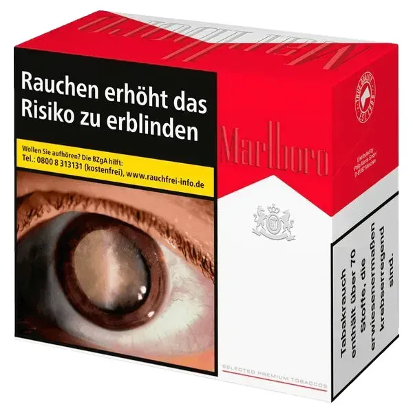 Marlboro Red OP 9XL Box Packung schräg von vorne