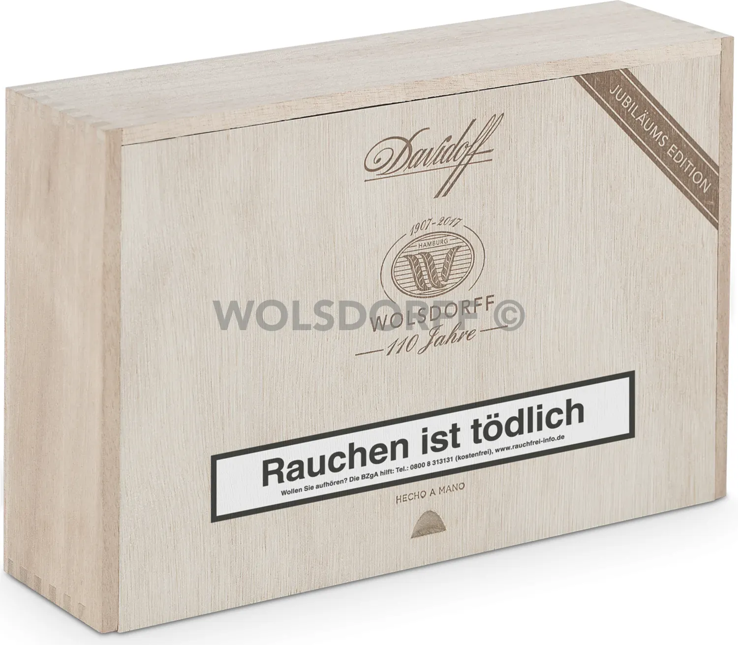 Davidoff 110 Jahre Wolsdorff Kiste Seite