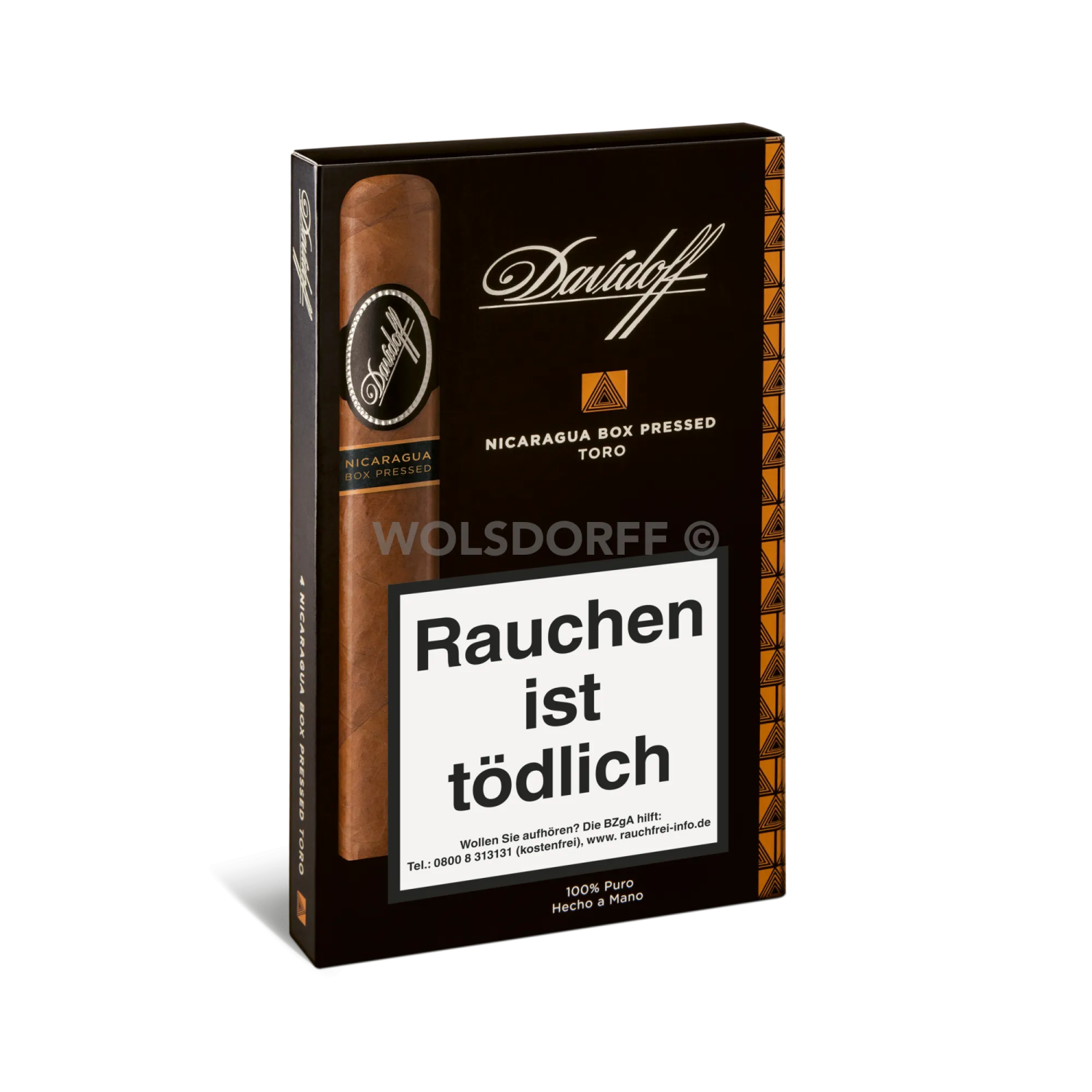 Davidoff Nicaragua Box pressed Toro Etui stehend