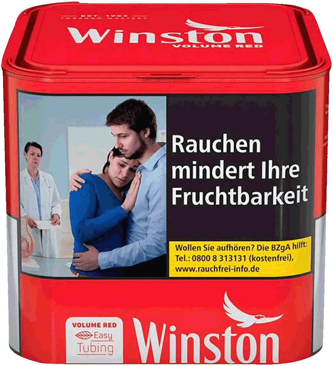 Winston Volume Tobacco Red S Dose von vorne