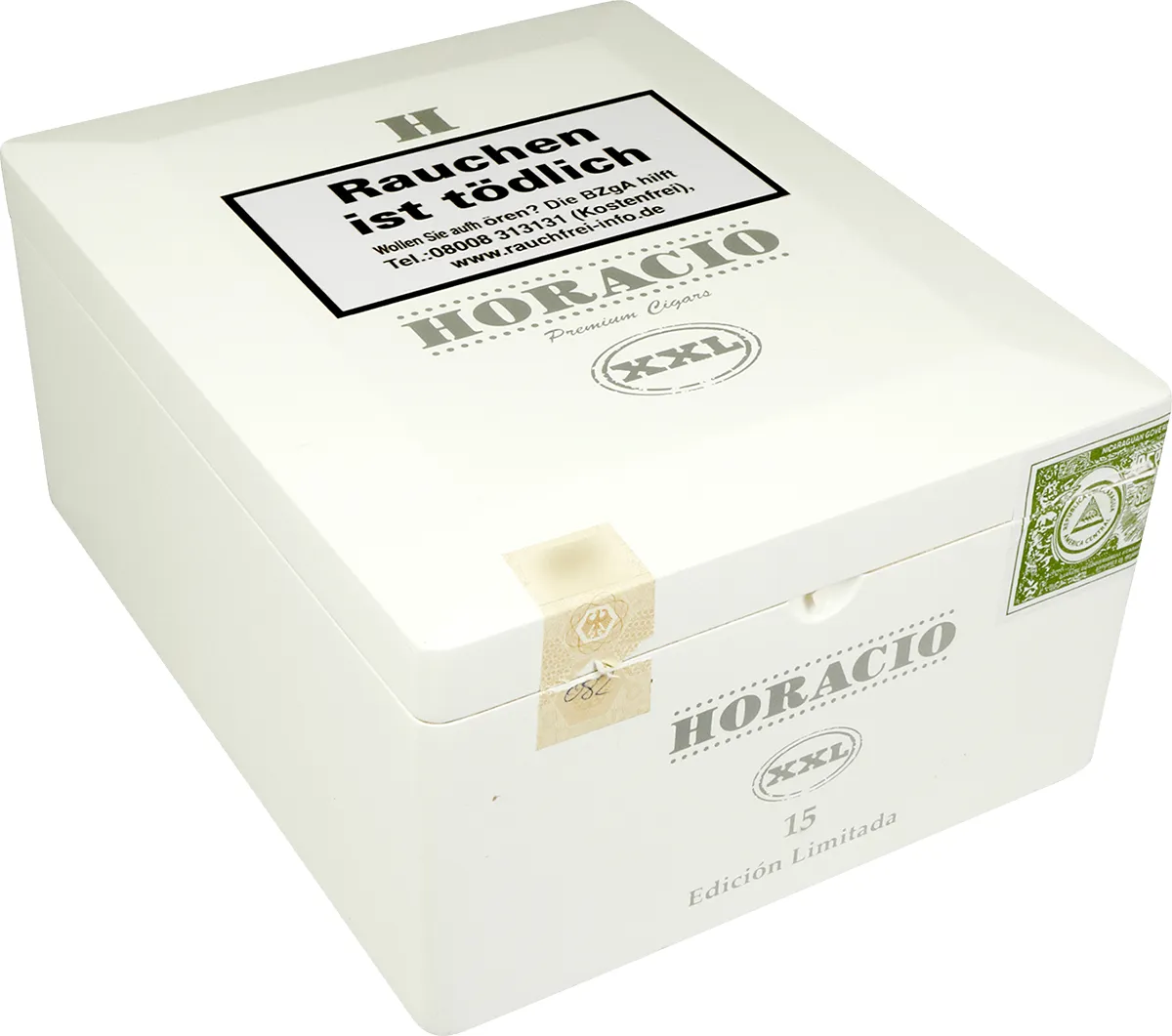 Horacio XXL Limitada Kiste geschlossen Seite