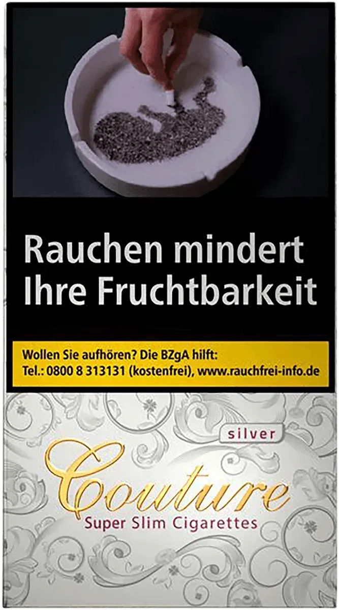 Couture Silver Slim Packung von vorne