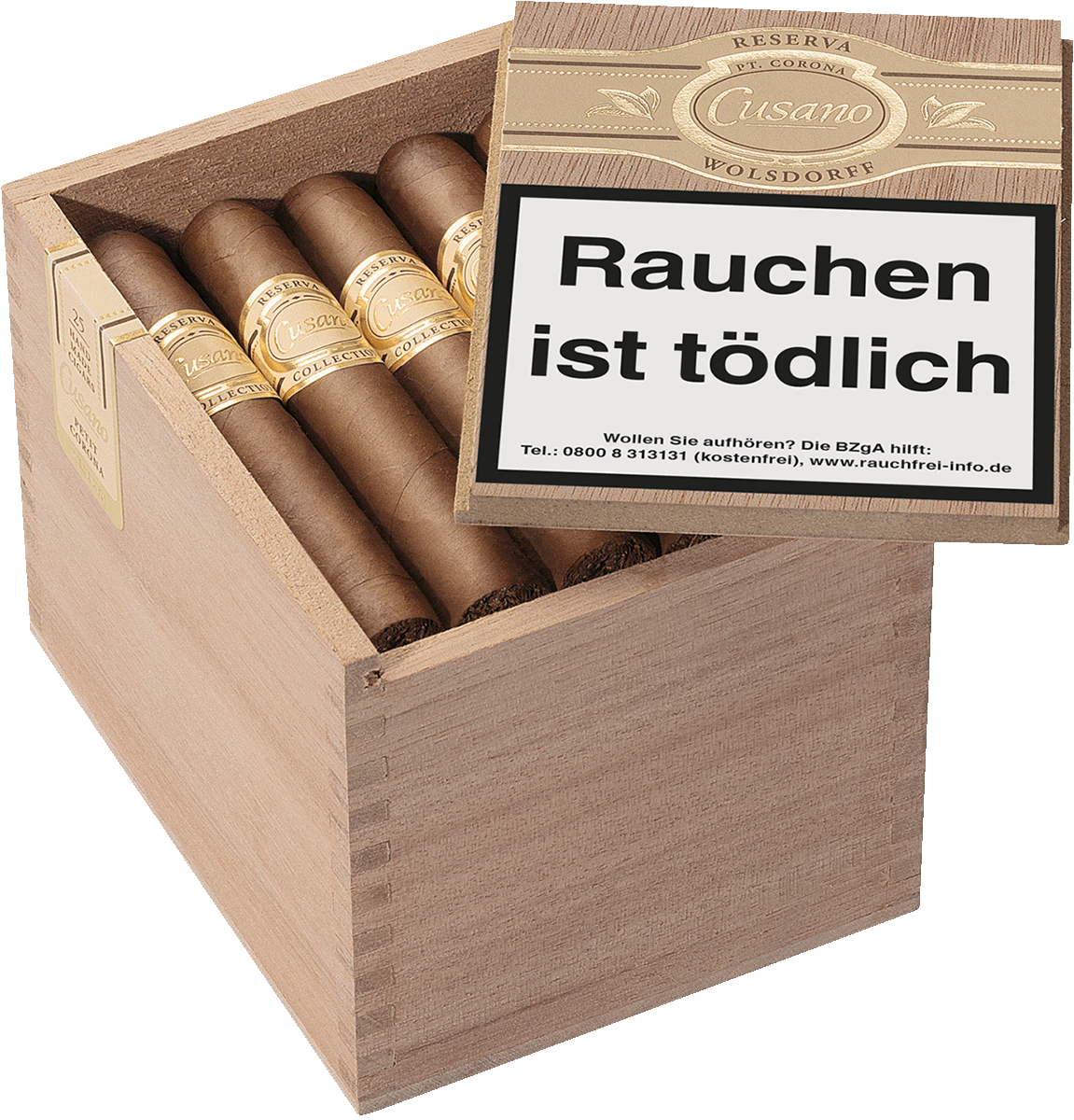 Cusano Reserva Special Release - Kiste seitlich geöffnet