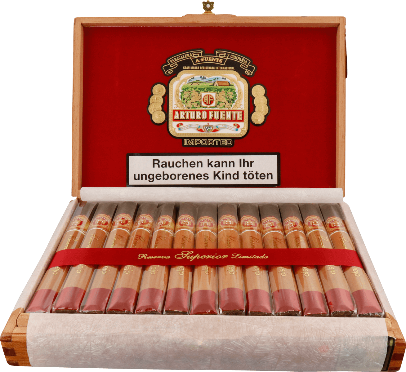 Arturo Fuente Anejo No. 60 - Kiste vorne geöffnet