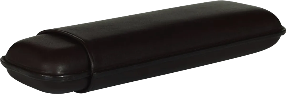 Martin Wess Zigarrenetui smooth Braun liegend