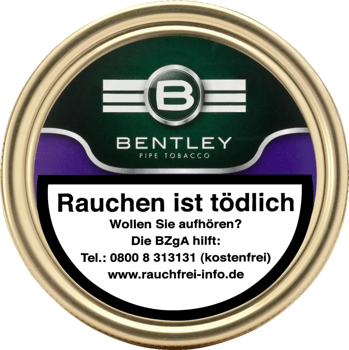 Bentley Pfeifentaback The Planters Purpure 100gram Dose Rund von vorne