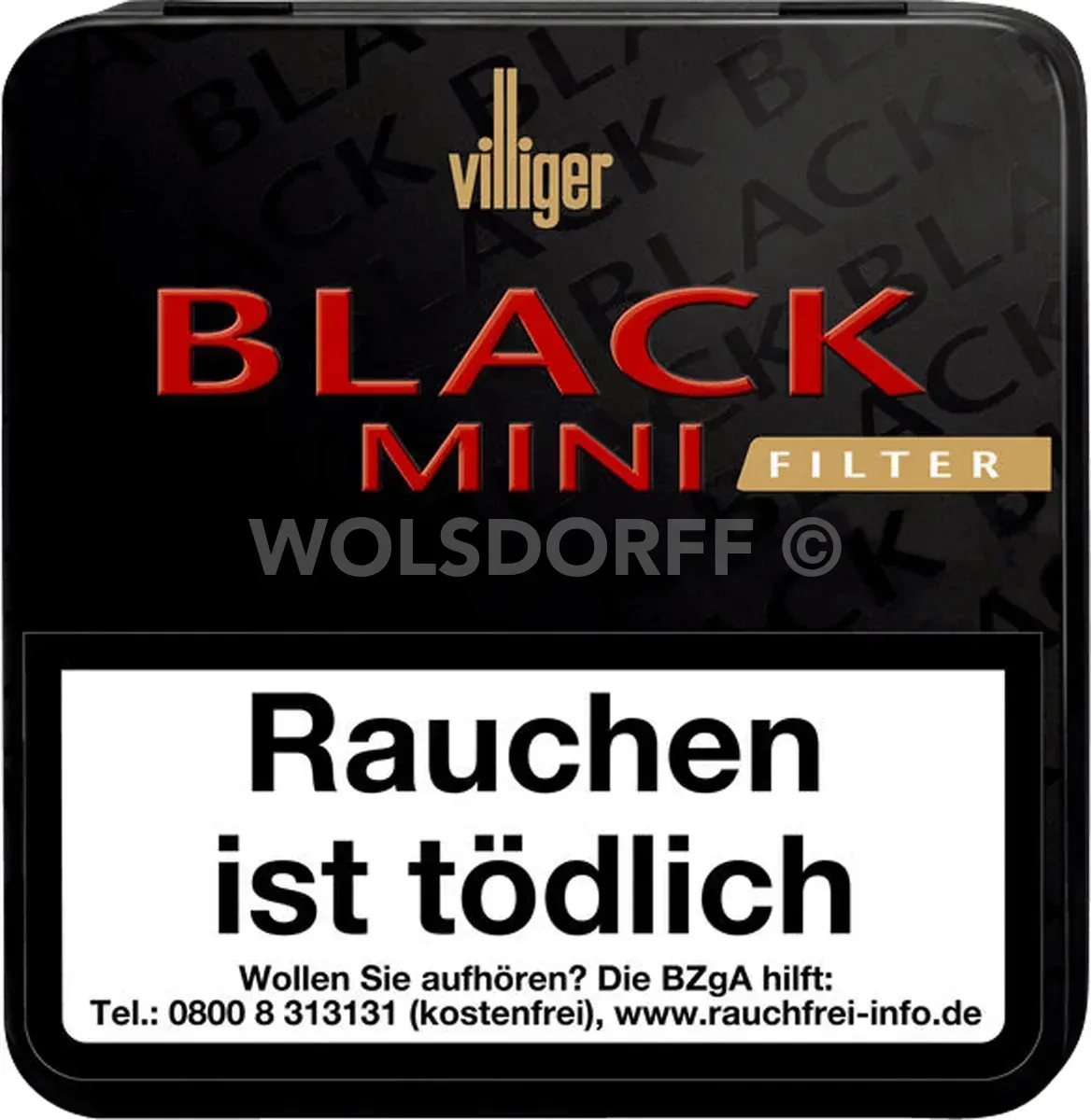 Villiger Black Mini Schachtel Vorderseite