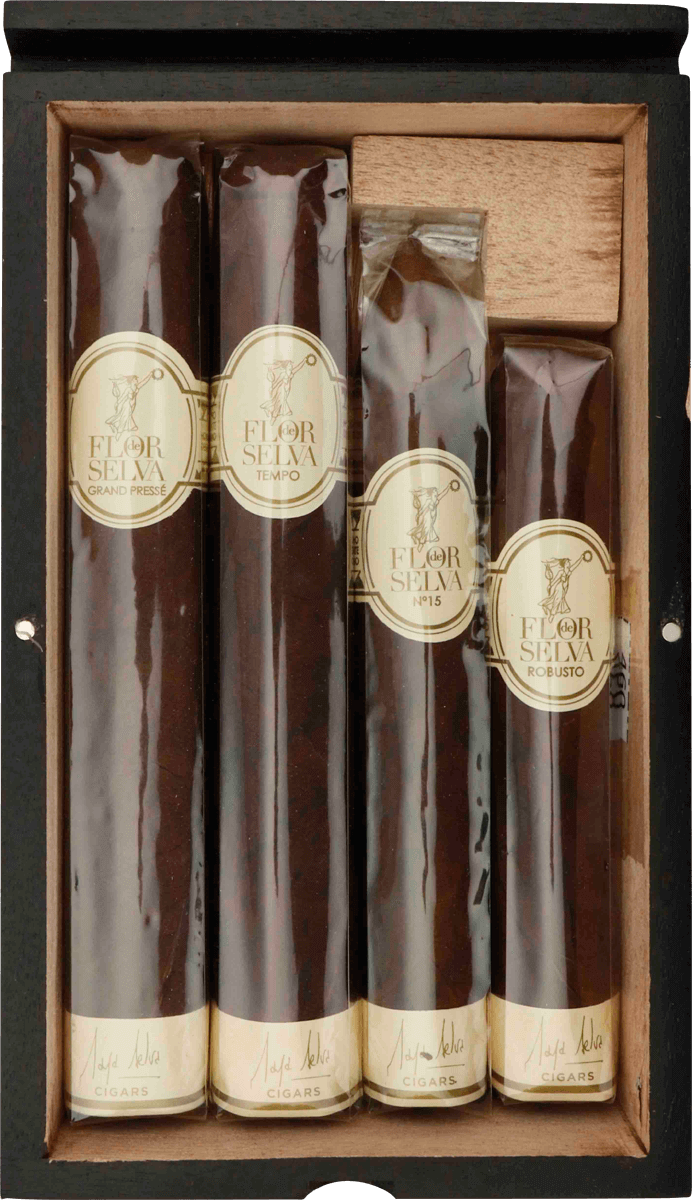 Flor de Selva Collection Maduro - Karton vorne geöffnet