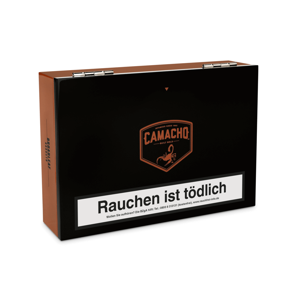 Camacho Broadleaf Robusto - Kiste seitlich geschlossen