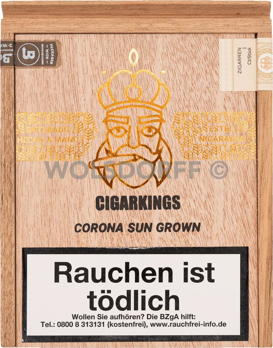 Cigarkings Corona Sungrown Kiste Vorderseite