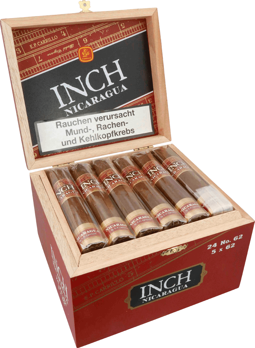 E.P. Carrillo INCH Nicaragua No. 62 - Kiste seitlich geöffnet