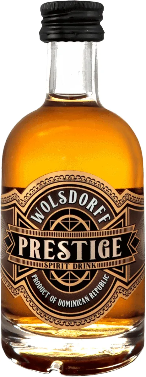 WOLSDORFF Prestige Miniatur Flasche Vorderseite