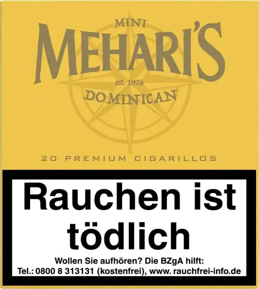 Meharis Mini Dominican Schachtel Vorderseite