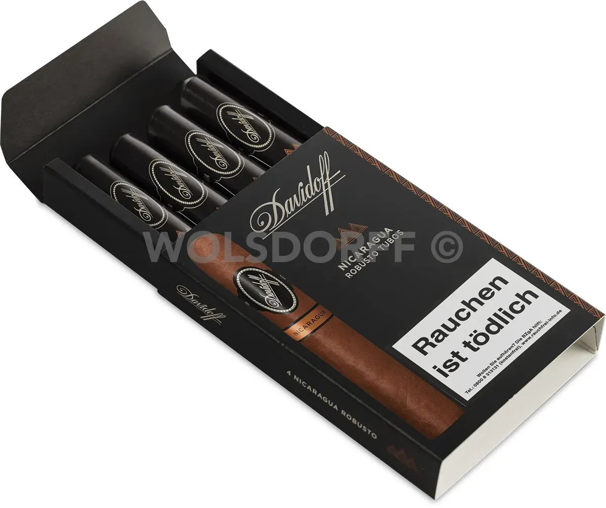 Davidoff Nicaragua Robusto Tubos Etui offen
