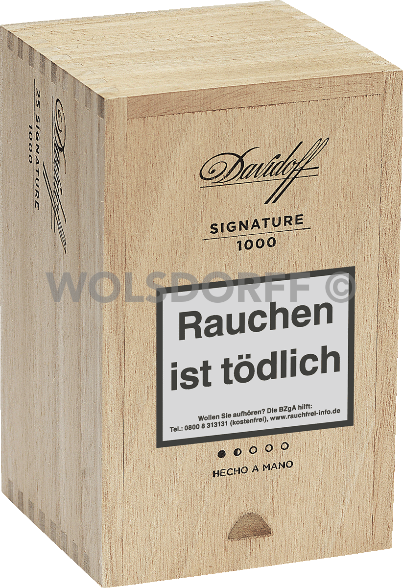 Davidoff Signature 1000 - Kiste seitlich geschlossen