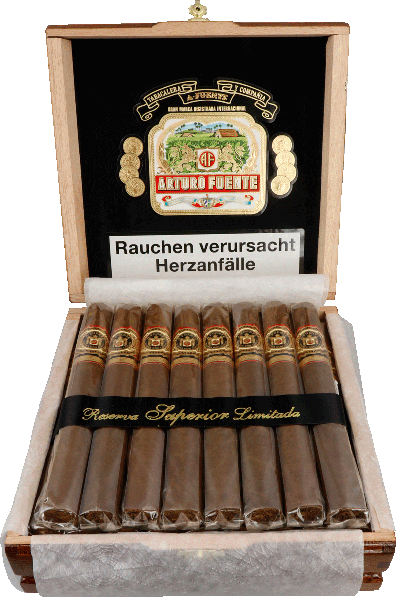 Arturo Fuente Don Carlos Presidente - Kiste vorne geöffnet