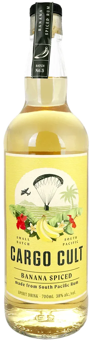 Cargo Cult Banana Spiced Rum Flasche Vorderseite
