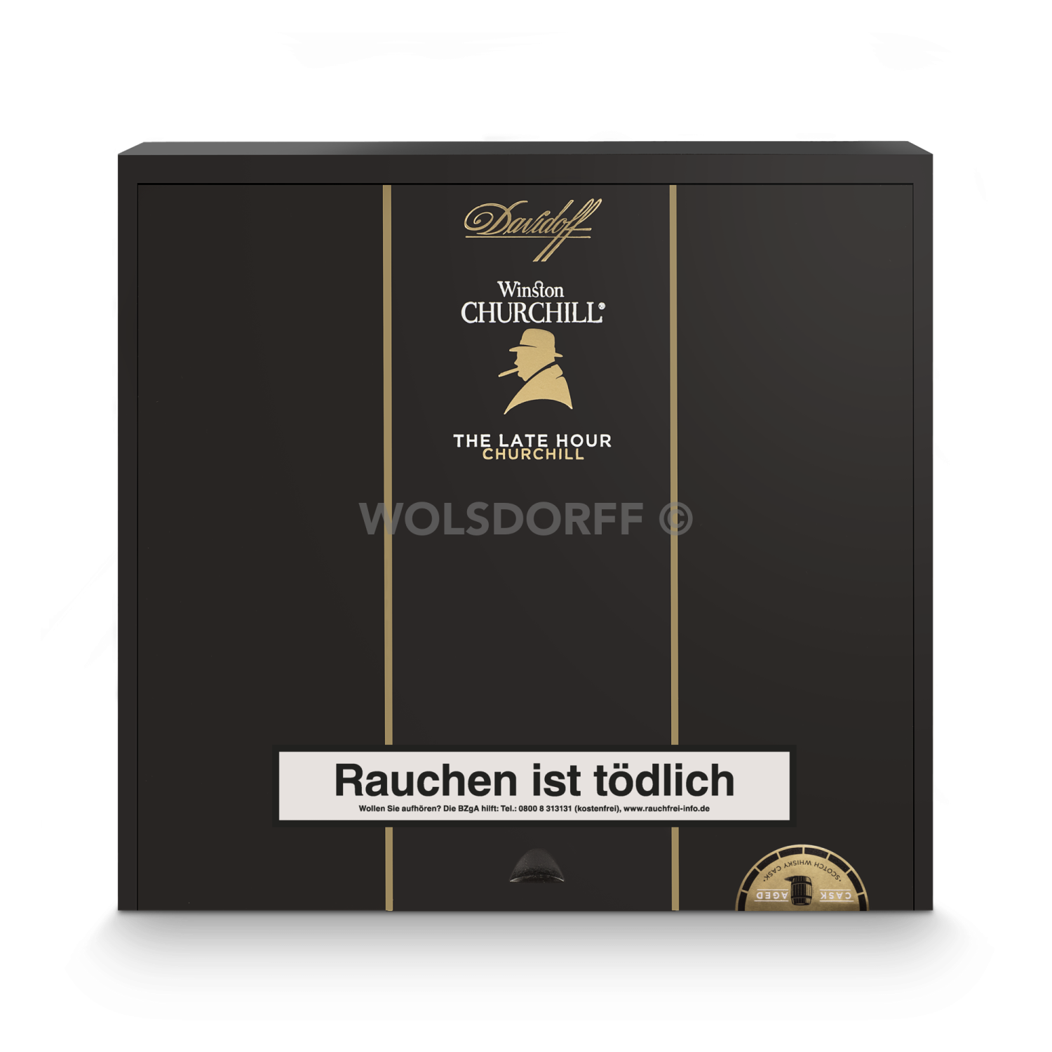 Davidoff Winston Churchill - Pappetui vorne geschlossen
