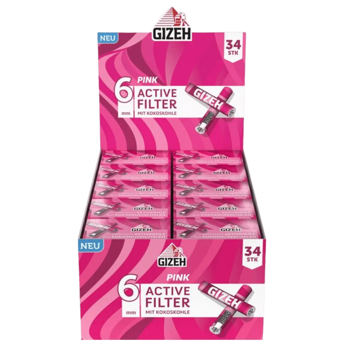 Gizeh Pink ActivFilter Großpackung