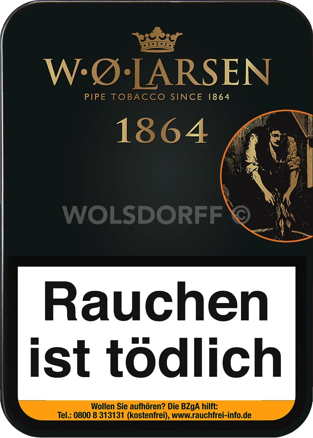 WO Larsen 1864 Dose Vorderseite