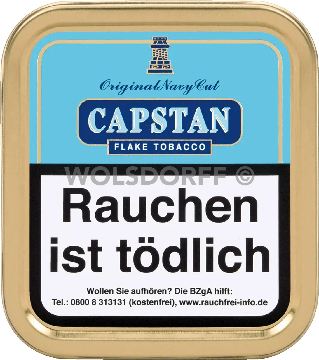 Mac Baren Capstan Original Navy Cut 50g Dose Oberseite geschlossen