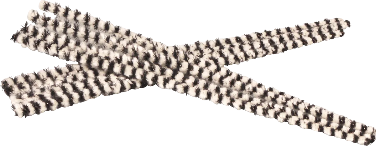 Jean Claude Pfeifenreiniger Schwarz/Weiß einzeln