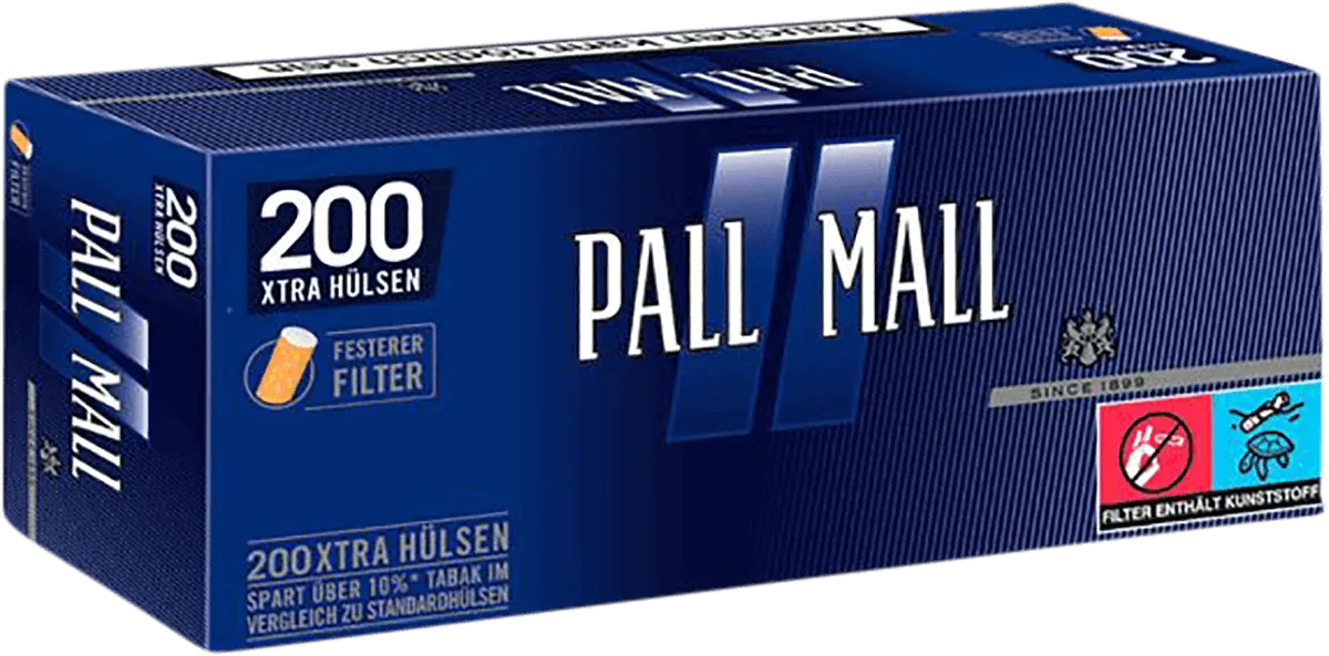 Pall Mall Blue Filterhülsen Einzelverpackung