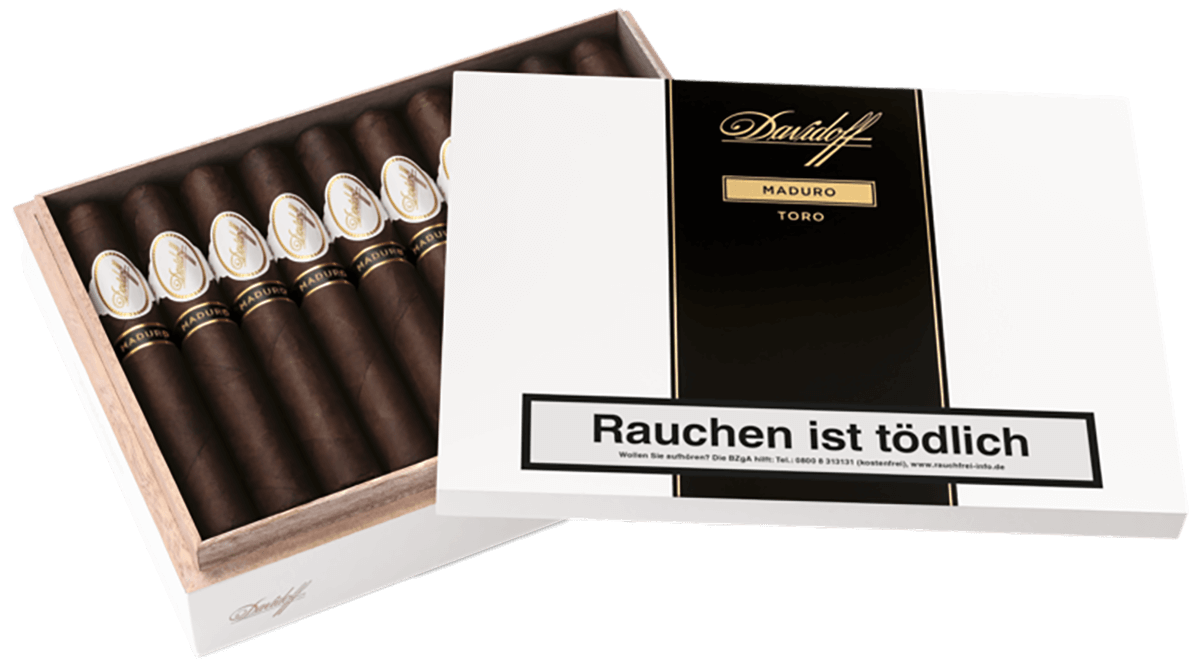 Davidoff Maduro Toro - Kiste vorne geöffnet