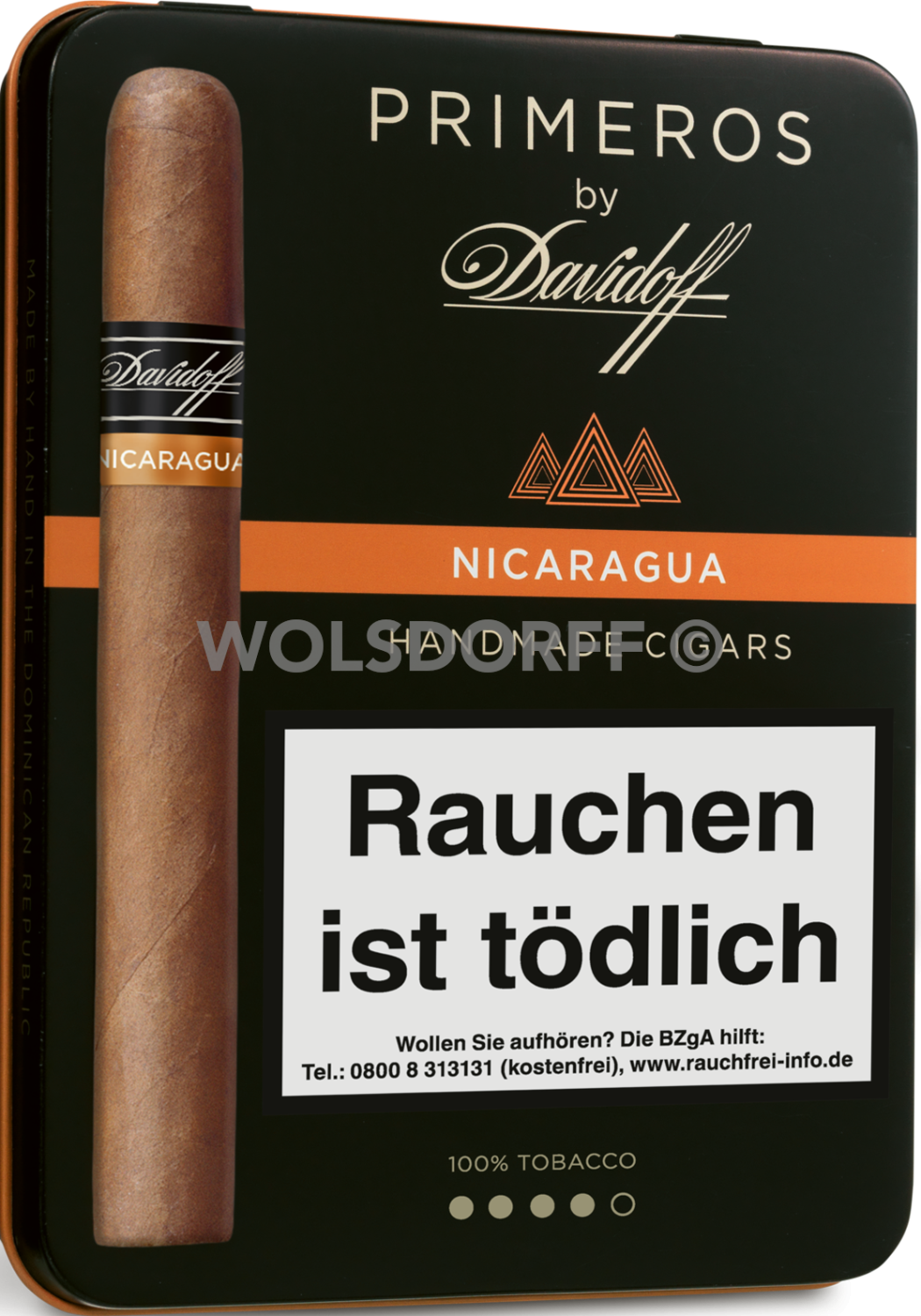 Primeros by Davidoff Nicaragua - Blechetui seitlich