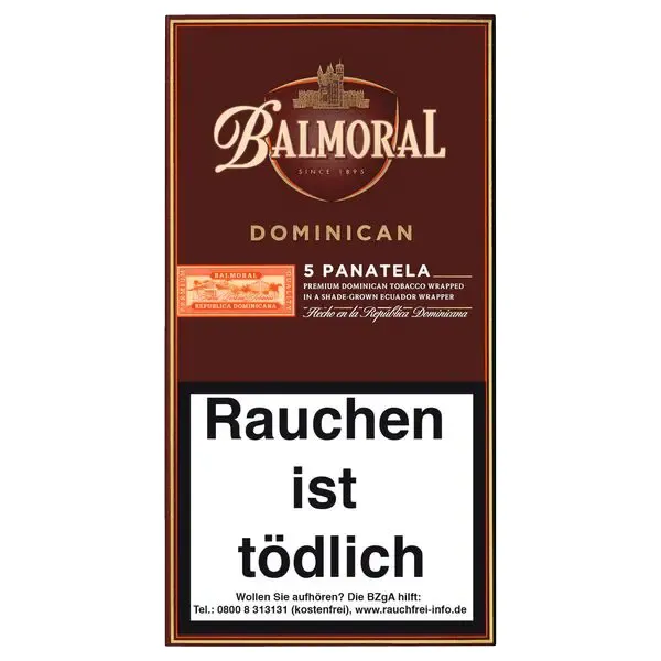 Balmoral Dominican Panatela Schachtel stehend
