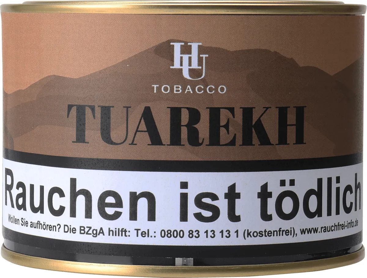 HU Pfeifentabak Dose Braun von vorne