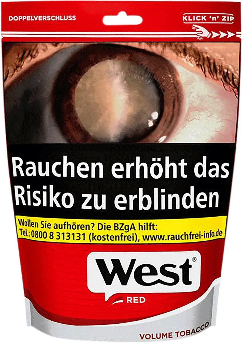 West Red Volume Tobacco Beutel