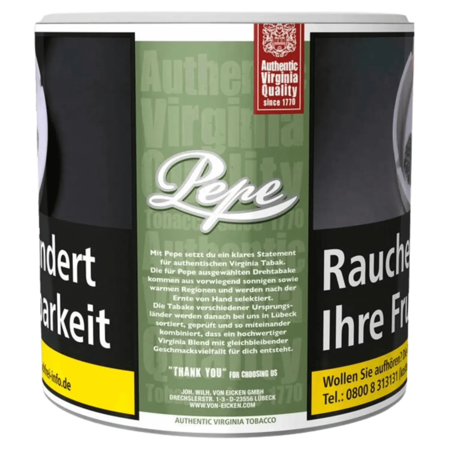 Pepe Rich Green Dose  von vorne