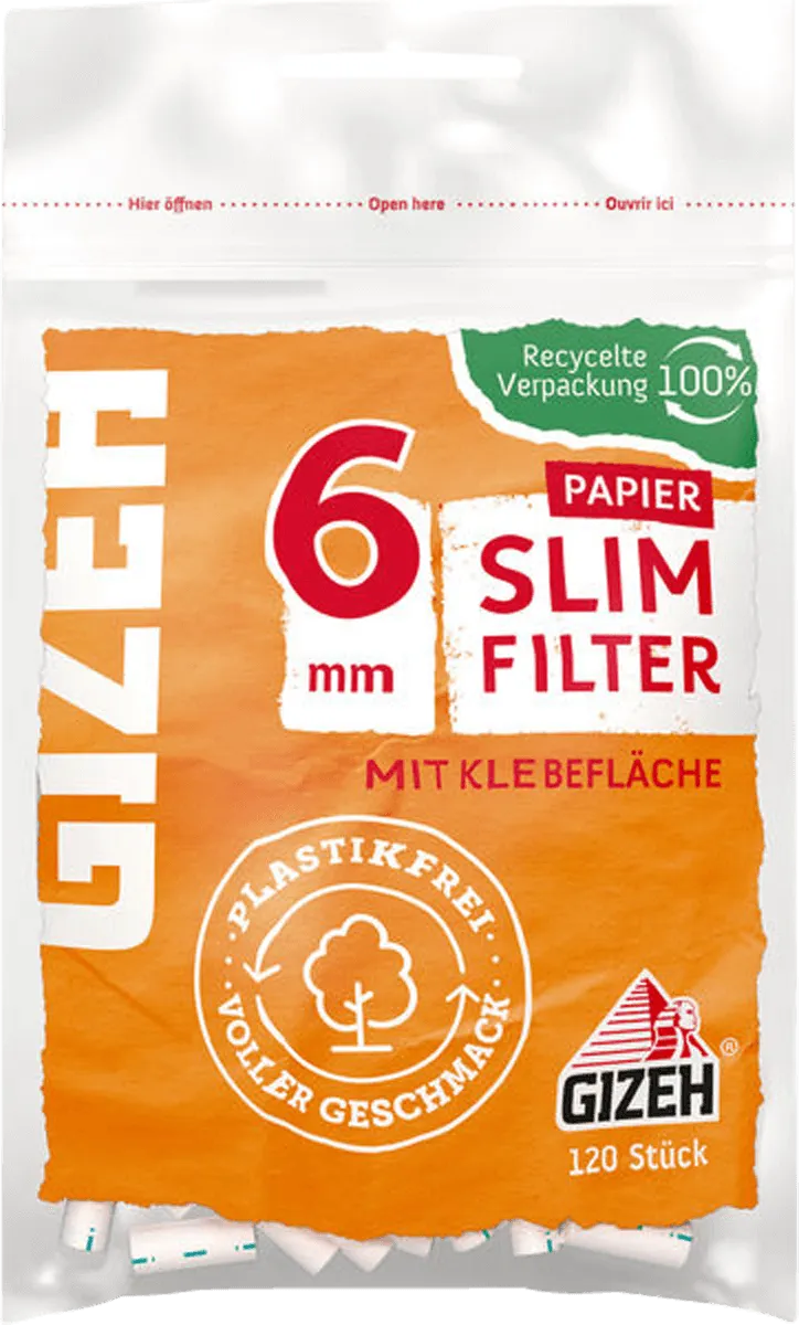 Gizeh Papierfilter Einzelpackung