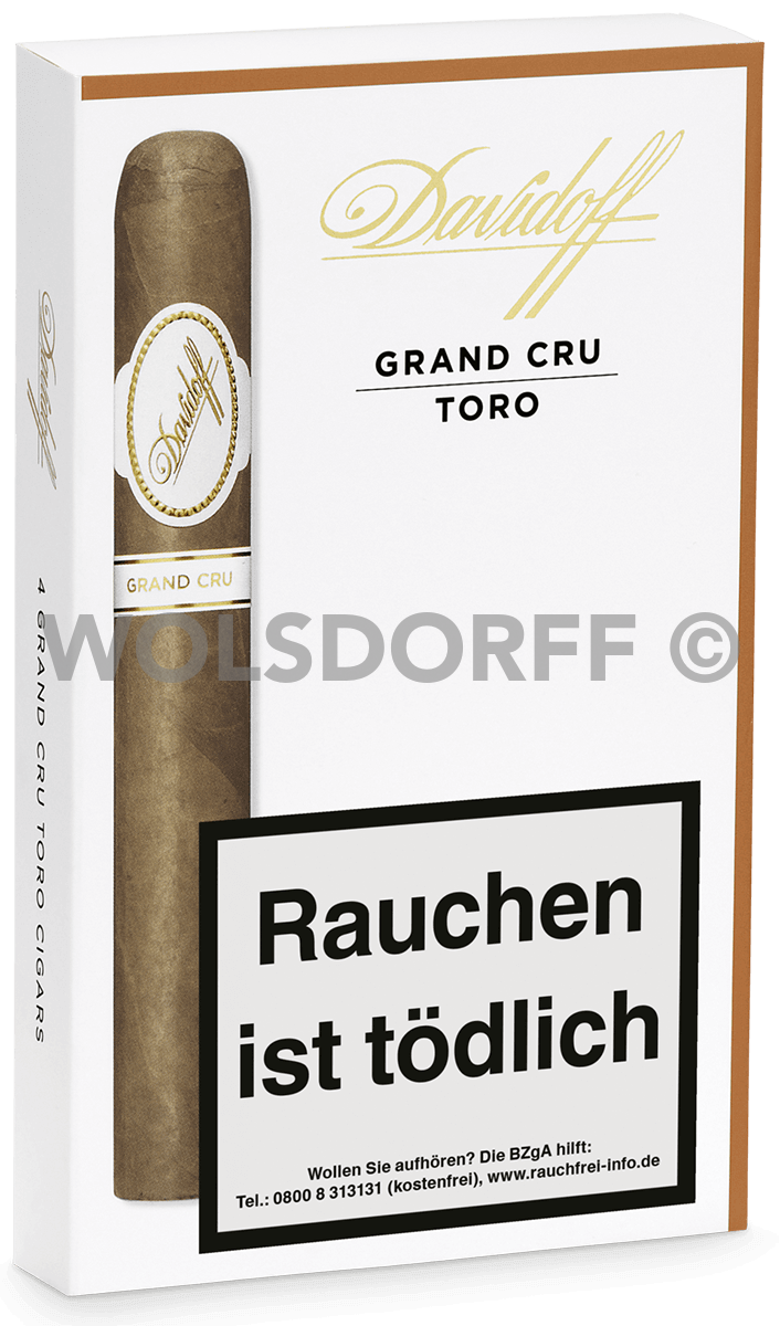 Davidoff Grand Cru Toro - Pappetui vorne geschlossen
