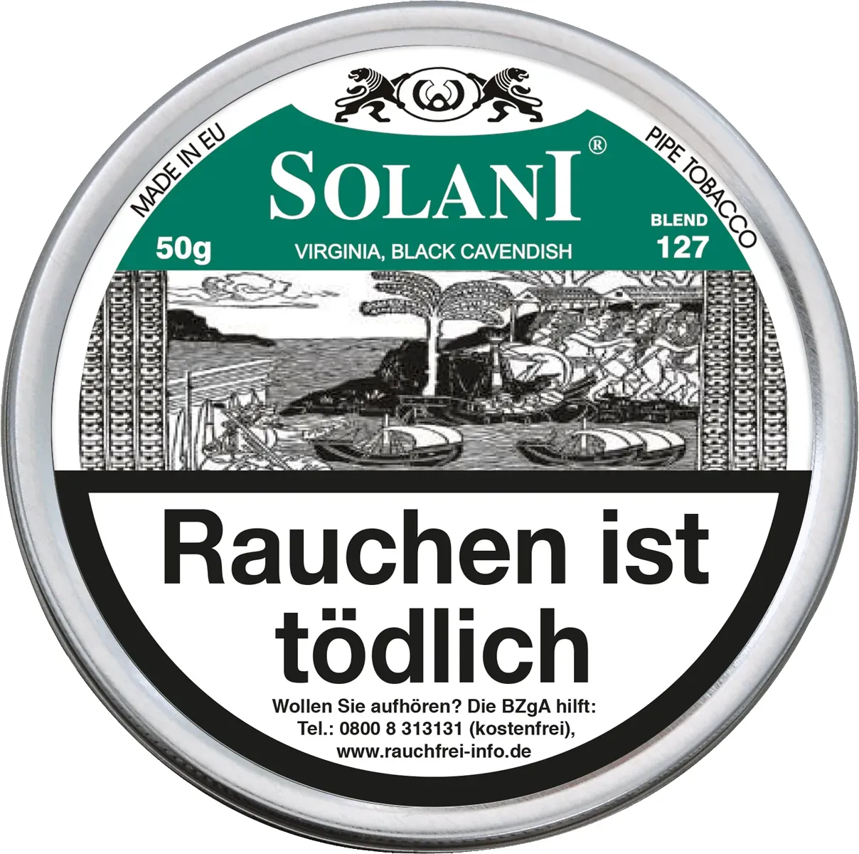 Solani-Gruen-Blend-127 Dose Deckel von oben