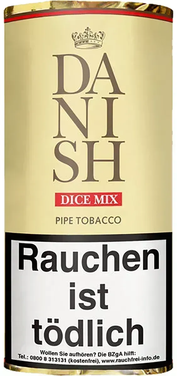 Danish Dice Mix Pfeifentabak Pouch von vorne