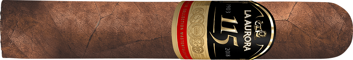 La Aurora 115 Anniversary Robusto - Zigarre waagerecht